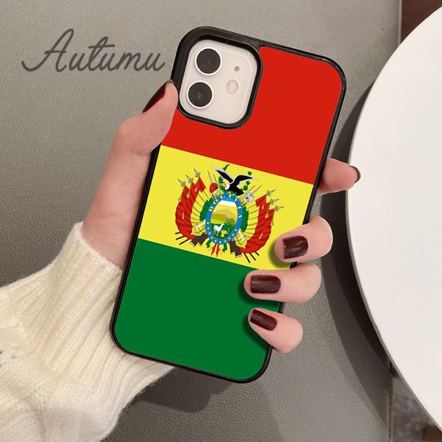 Чехол для телефона с флагом Боливии для iPhone 11 12 13 14 Pro Max mini X XR XS SE 2020 5 6S 7 8 Plus Samsung Galaxy S21 S22