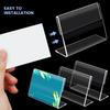 10Pcs L Shape Price Tag Clip Stand Acrylic Card Holder New Small Label Holder