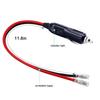 Провод с вилкой прикуривателя для автомобиля 12 AWG, провод с пулевидным клеммником прикуривателя, удлинительный провод для воздушного насоса прикуривателя