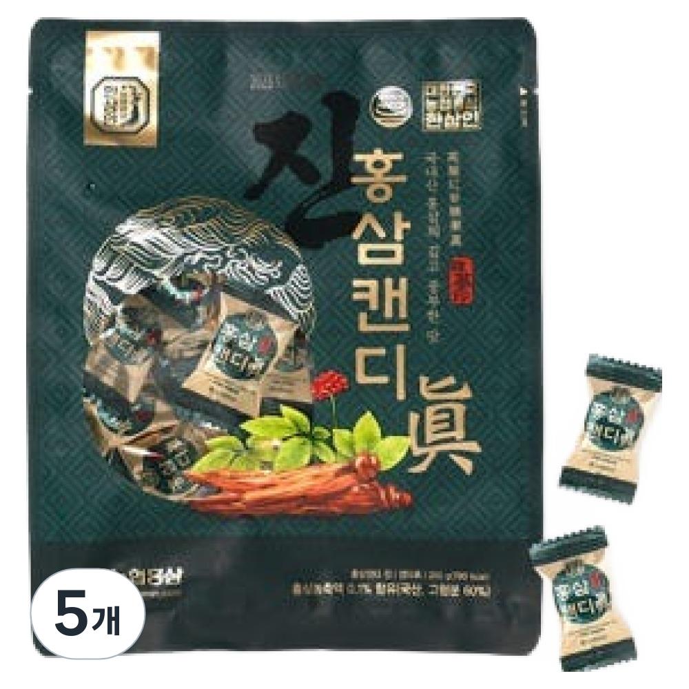 Hansamin Red Ginseng Candy Jin 200g 5 pcs
