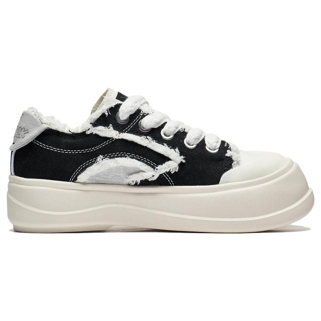 Disney X Li Ning Honey Platform Slip Non-Slip Durable Low Top Sports Casual Shoes Women sneakers Black White AGCT042-1