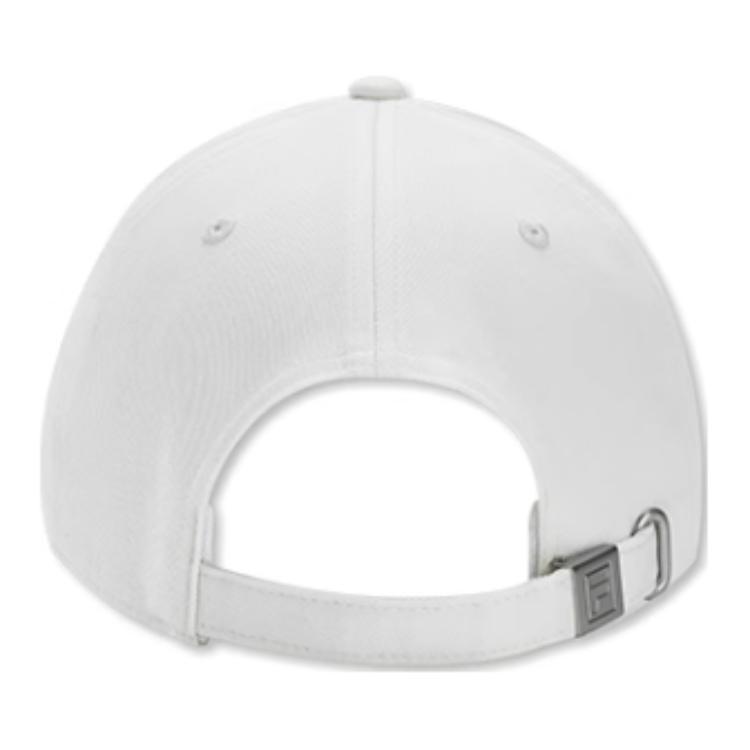 FILA Brand Logo Polyester Baseball Caps Unisex Cloud White F13U448231FWT