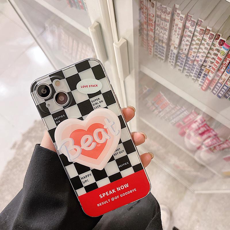 Прозрачный чехол для мобильного телефона Samsung - подходит для S8/9/10e/20/21, Note 8/9/10/20 с держателем на клею