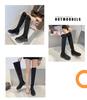 2023 Women's Over-the-Knee Black Knight Boots: Trendy, Thick-Soled, Large Size Autumn/Winter European Style