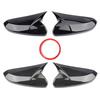 Carbon Fiber Pattern Rearview Mirror Cover for 2016-2021 Tenth-Gen Civic - Glossy Black