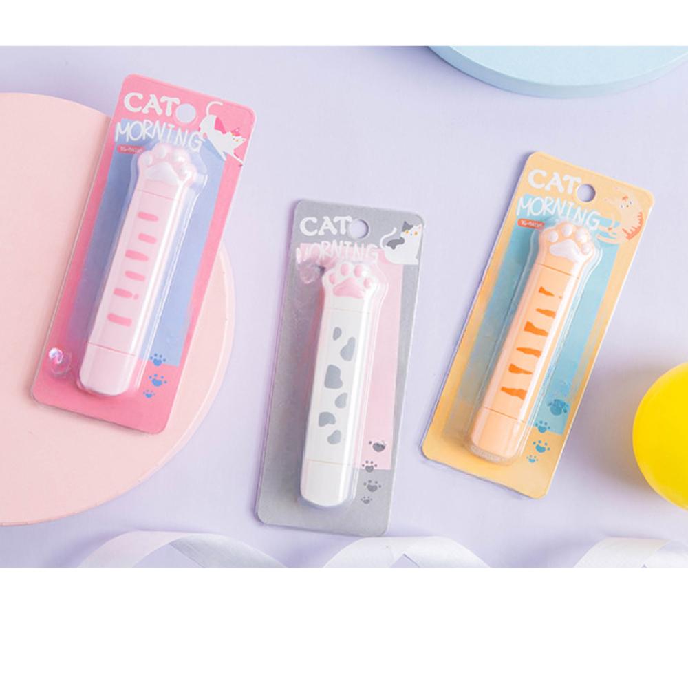 Корректирующая лента «Кошачья лапка» Корректирующая лента «Сердце милой девочки» Корректирующая лента «Мини-кошка» с двойной головкой