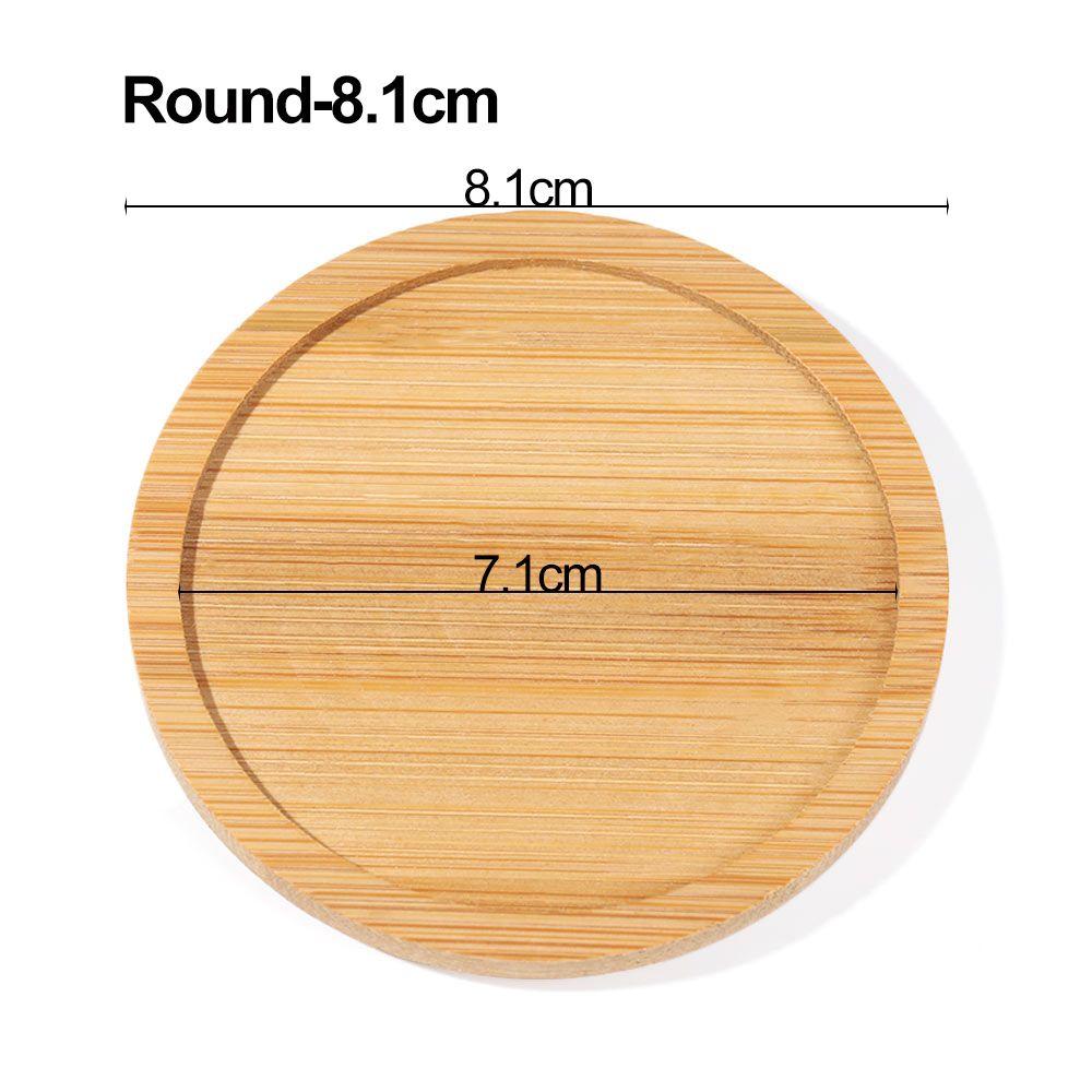 Декоративный держатель для суккулентов для бонсай из бамбука, поднос из дерева, основание цветочного горшка, шестиугольник, прямоугольник, круг, квадрат