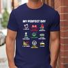 My Perfect Day Men's T-shirts Gamer Cool Gamer Funny Graphic T Shirt Male Oversized Clothing Video Games Play Playing Lover Tops