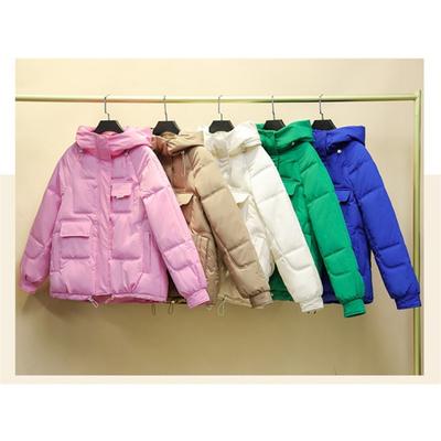 Новая куртка-пуховик для женщин, короткая, модная, универсальная, теплая, утолщенная, тонкая, облегающая, зимняя куртка