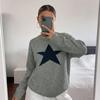 Новый свитер-пуловер - Уютный и свободный, в стиле пятиконечной звезды, для осени и зимы.
