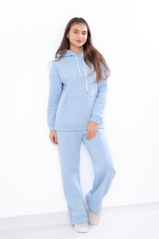 Girls’ Sports Set – Hoodie & Palazzo Pants, Soft Cotton Blend Winter 6449-025 HC