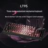 Трехрежимная механическая клавиатура Langtu LT95 с прокладкой, RGB-подсветкой и ЖК-экраном