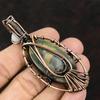 Подвеска из меди с яшмой Пикассо «Сглаз», драгоценный камень, подвеска из медной проволоки, подвеска ручной работы из лунного камня, подарок другу