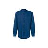Polo FW21 Logo Embroidered Button-Up Long Sleeve Shirt Men Shirts Blue 710744906-BLU