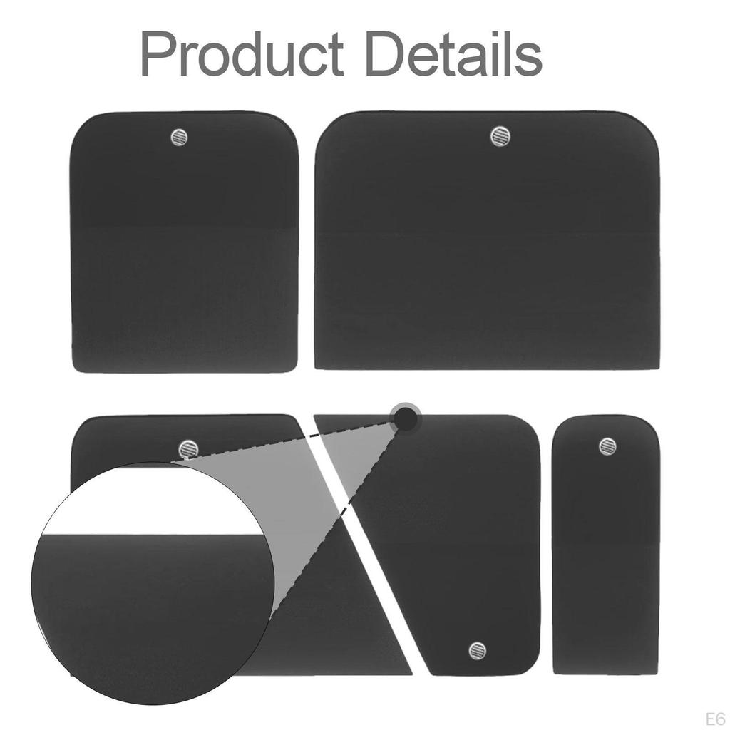 5 Pieces PPF Squeegees Accessories Easy To Use TPU Coating Scrapers for Cars Paint