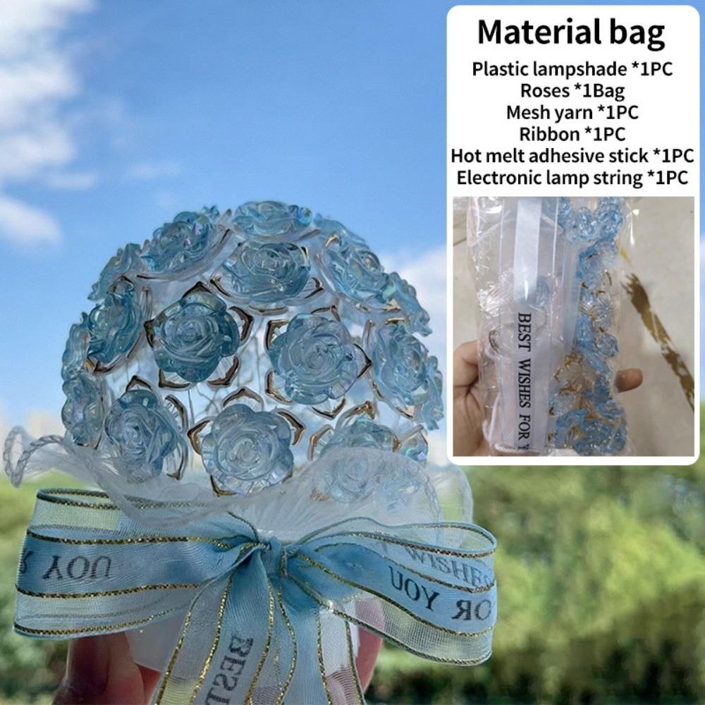 Сделанный вручную цветок DIY ночники DIY лампы свет букета цветов подарок свет для украшения спальни
