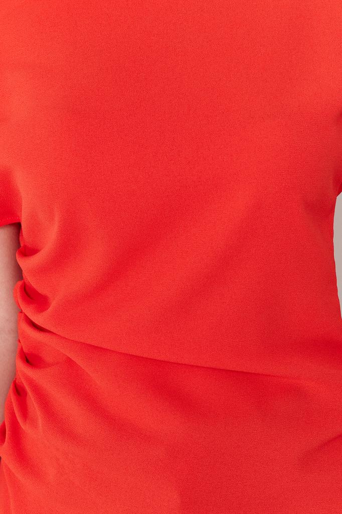 Women's Fashion New Blouse Black Boat Neck Fitted Woven Blouse