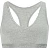 Беспроводной съемный легкий спортивный бюстгальтер-бралетт с буквенным принтом женский бюстгальтер-бралетт кокосово-серый QP2602OP7A
