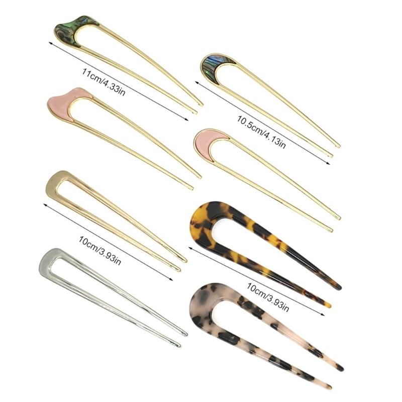 Уникальная вилка для волос большая французская металлическая заколка для волос для женщин элегантная укладка пучка заколки для волос винтажные аксессуары для прически