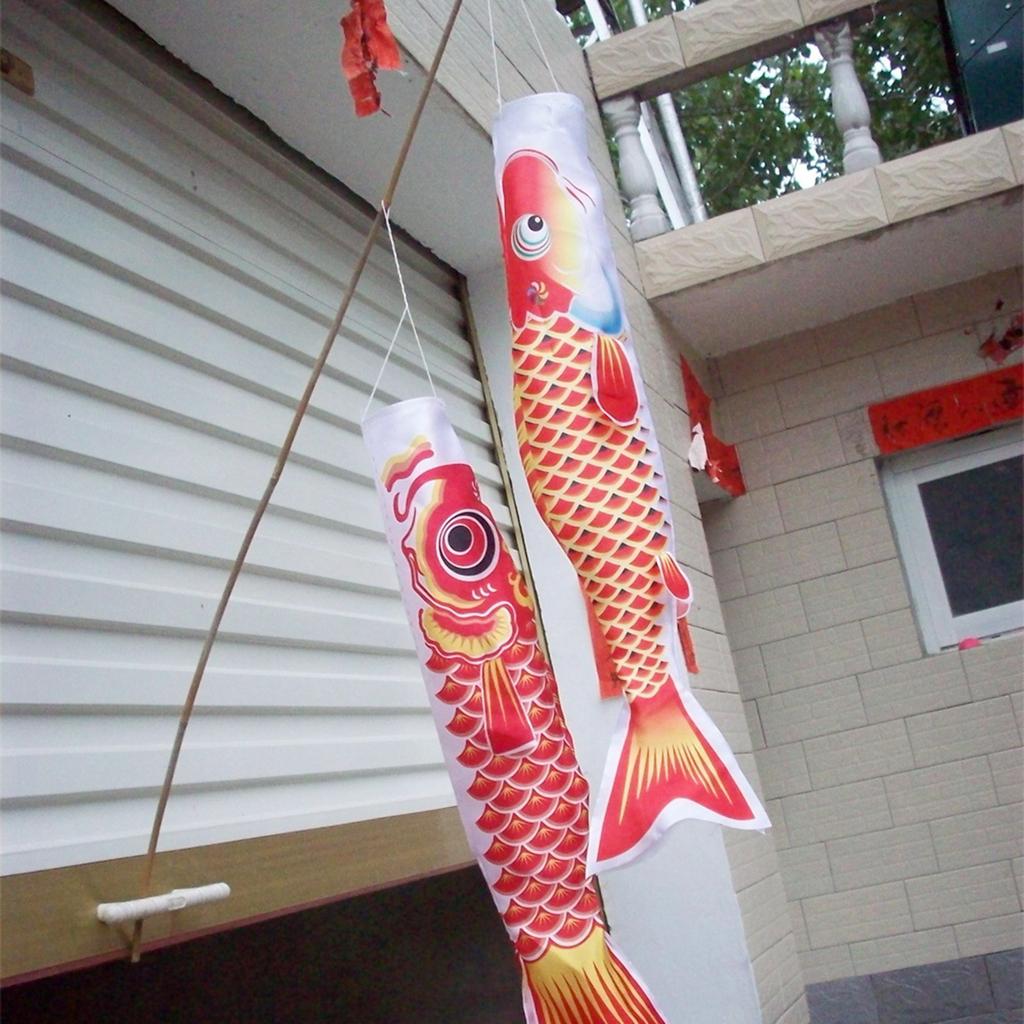 Carp Windsock Traditional Japanese Carp Windsock Hanging Home Decoration Fish Flag Festival Carp Windsock Streamer