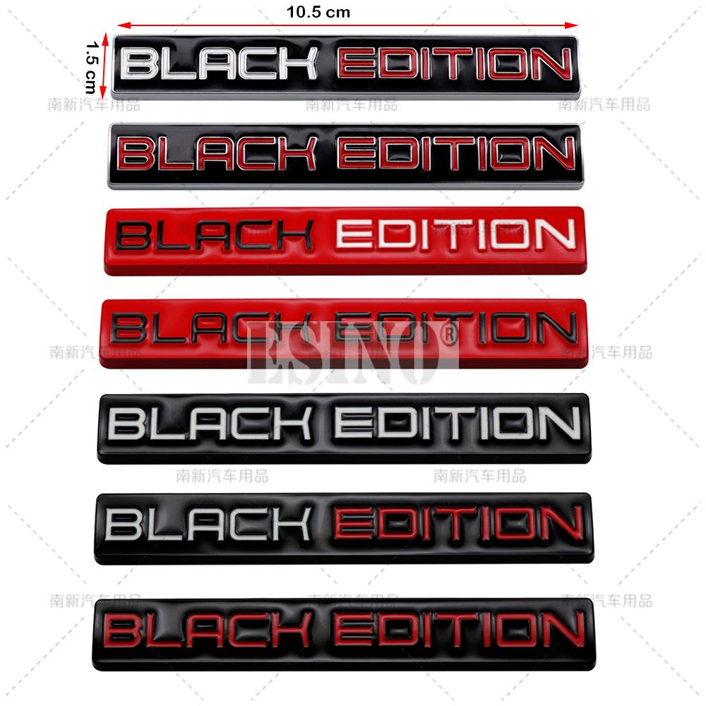 Стайлинг автомобиля 3D Black Edition декоративная металлическая клейкая эмблема задний значок багажника наклейка на крыло наклейка на тело автомобильные аксессуары