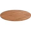 342964 vidaXL Round Table Top Light Brown Ø90x1.5 Cm Treated Oak Wood