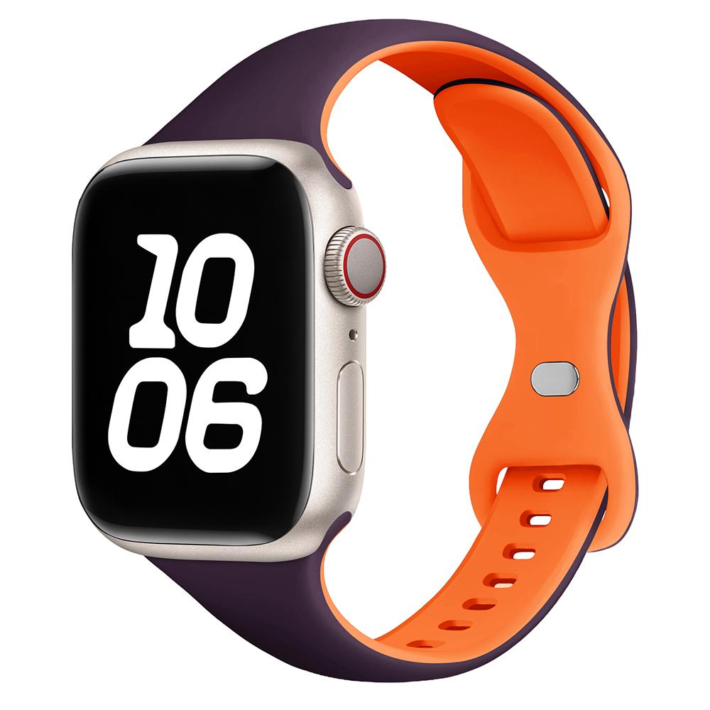 Тонкий силиконовый ремешок для Apple Watch 11 10 46 мм Ultra 3-2 49 мм серии 9-8-7 41 мм 45 мм 44 мм спортивный браслет iWatch 4 6 5 SE 3 ремешок