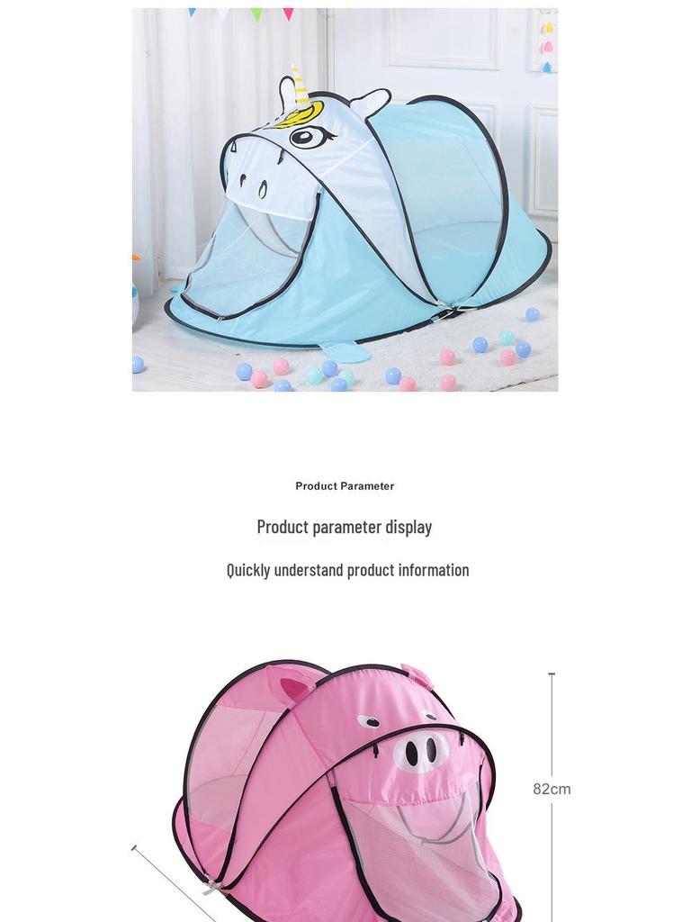 Kids' Indoor Foldable Play Tent with Ball Pool