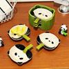 4/6Pcs Stackable Cartoon Panda Snack Dish Creative Ingredients Sauce Plate  Dinnerware Set