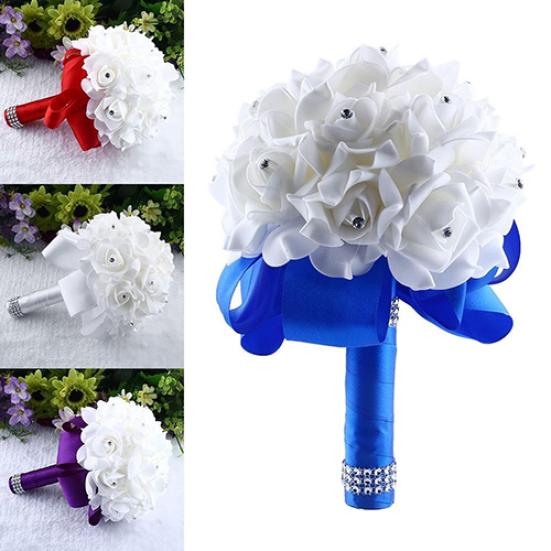 1 букет невесты, свадебная вечеринка, подружка невесты, декор из стразов, искусственный цветок из пенопласта