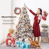 Flocked Christmas Tree Set: 1.5m To 2.4m Snowy Scene Decoration