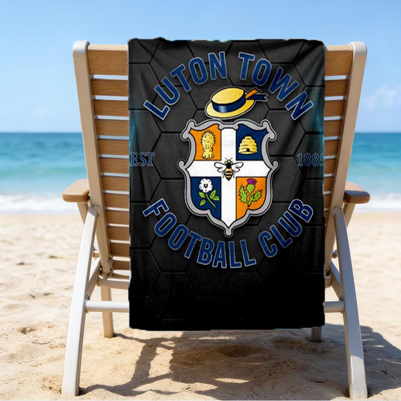 Town Football Club Printed Beach Towel, Super Soft Microfiber, Perfect Gift Birthday, for Pool, Beach, Travel, for family and friends