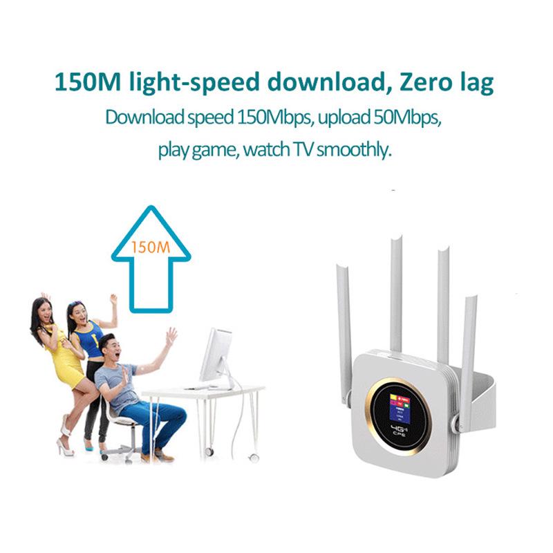 CPF903B Автономный 4G WiFi-маршрутизатор со слотом для SIM-карты и одним сетевым портом