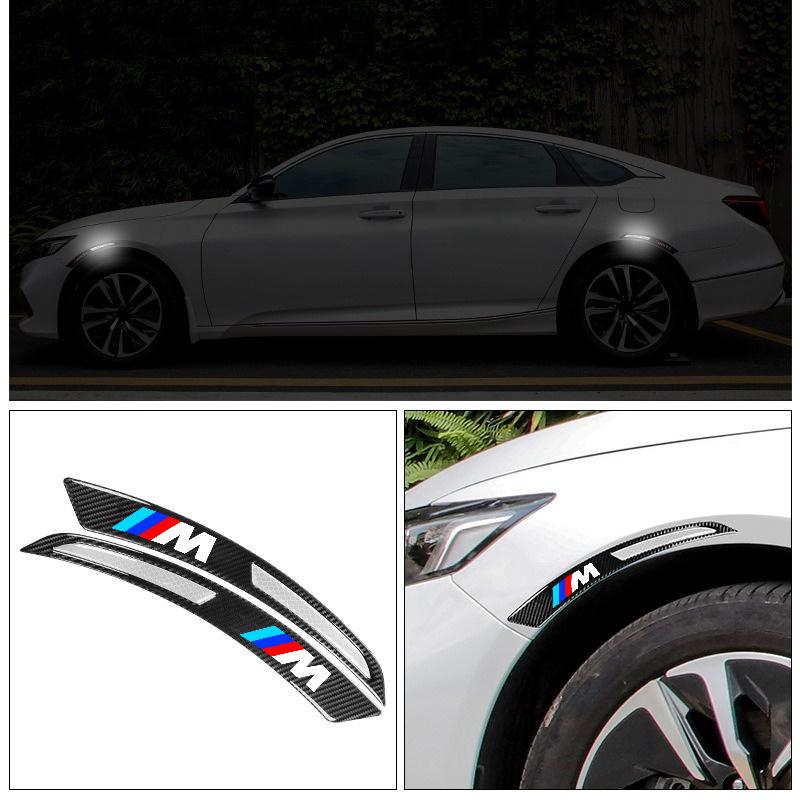 Car Wheel Arches Stickers Night NRTJW6 Reflective Decorat Car Sticker For BMW M Performance F20 F40 F22 F30 E90 F32 F06 F07 F46 E60 M5