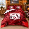 Printed 3Pcs Bedding Set Ipswich Town Football Pattern Bed Sheet Pillowcase For Bedroom Decor