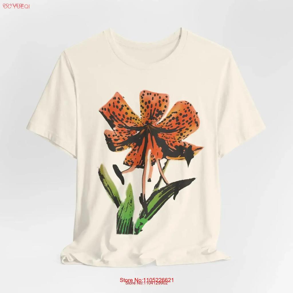 Tiger Lily Shirt Flowers T Lilly Unique For Her Vintage Style Floral Flower Vintage Unisex Designer Clothes Soft Fashion