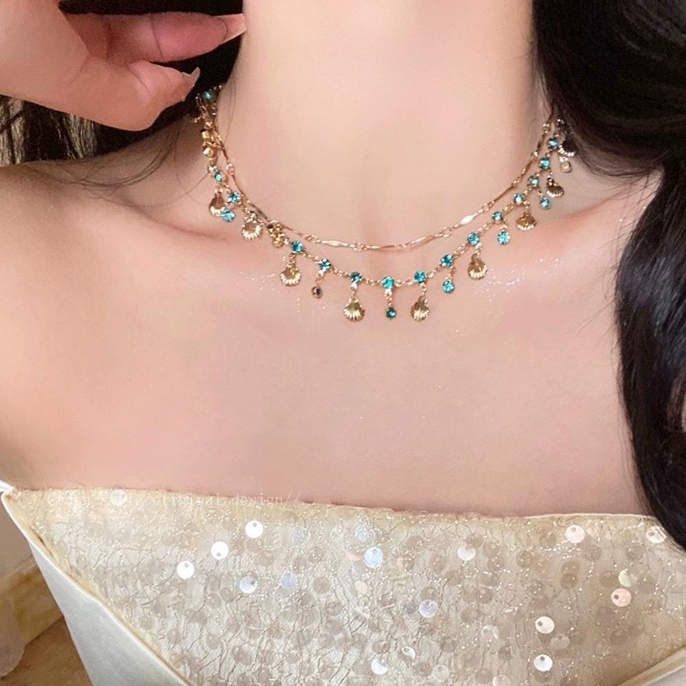 Shell Beads Neck Chain Sea Star Jewelry Accessories New Necklace Women