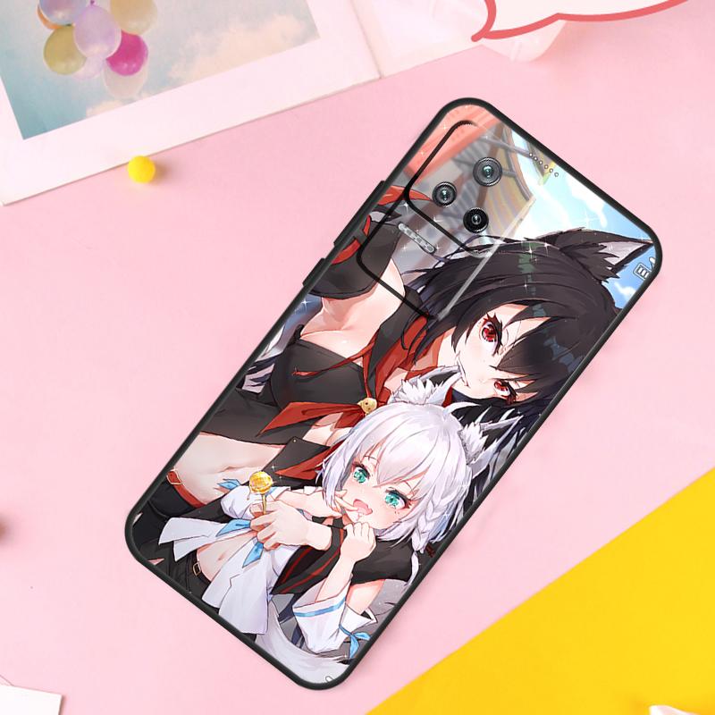 Чехол Hololive Shirakami Fubuki для POCO M6 X6 Pro X3 X4 X5 M5s F3 F5 Xiaomi 14 Ultra 12 13 Lite 11T 12T 13T Pro Funda