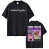 Sabrina Carpenter Тур 2026 Печатная Футболка Мужская Женская Эстетичная Одежда Футболки Летние Хлопковые С коротким рукавом Харадзюку Футболки