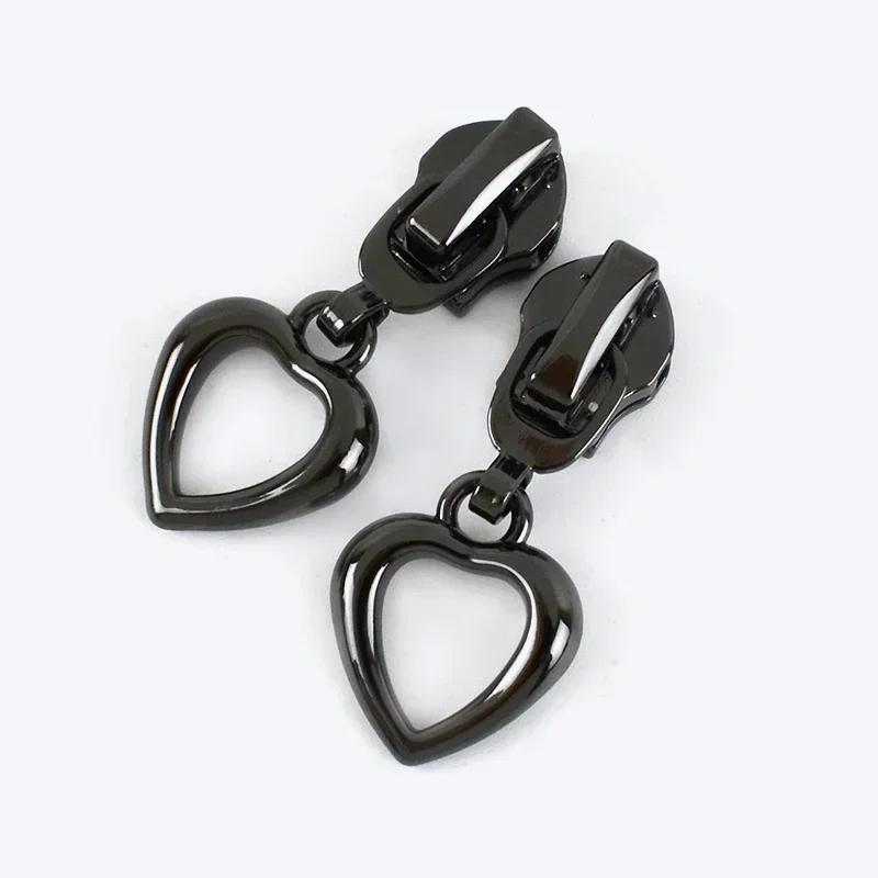 Meetee 5/10/20 шт. 5# Бегунок для молнии для нейлоновых молний Пластиковые спиральные молнии Головки бегунка Ремонтные наборы DIY Швейные аксессуары для одежды