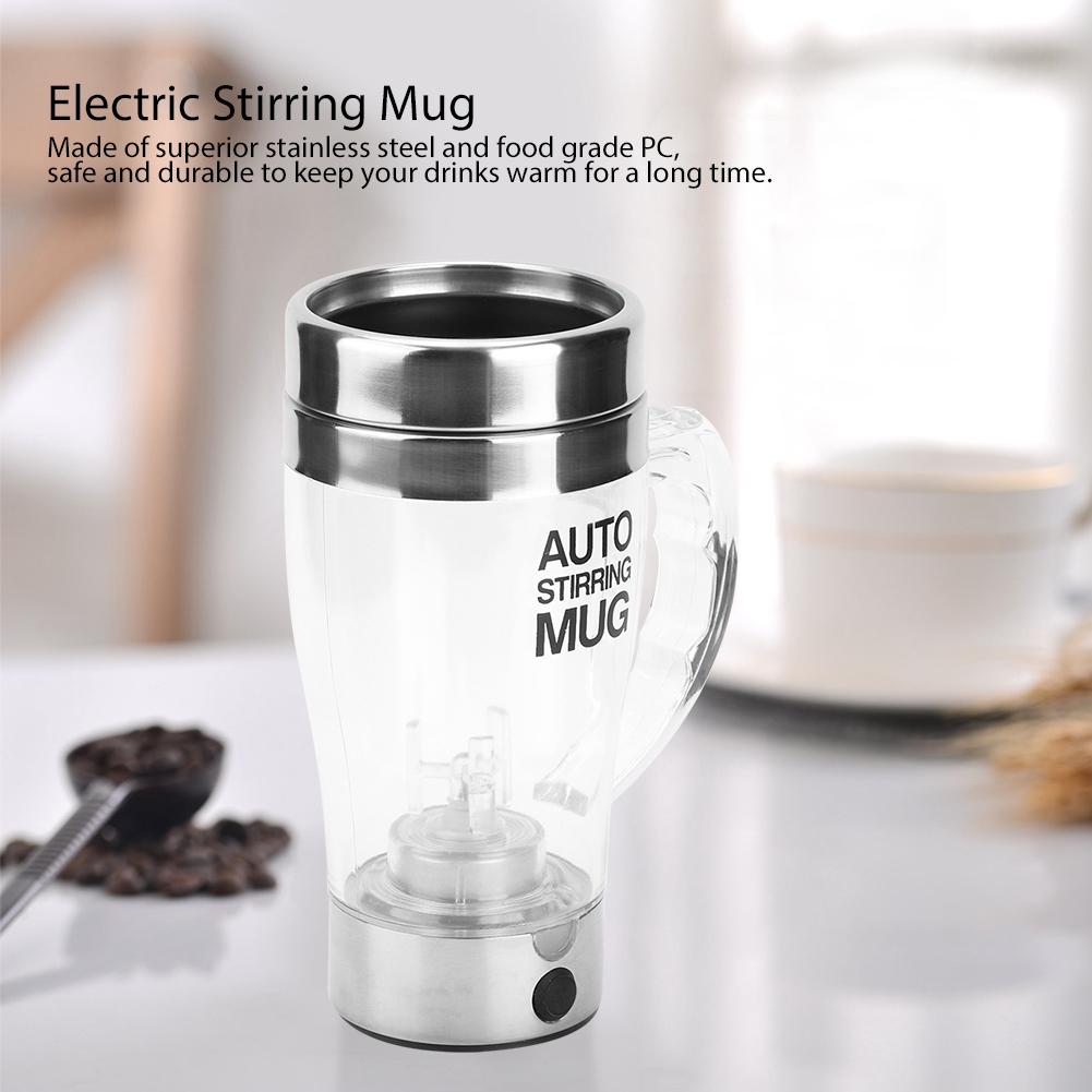 350ML Self Stirring Mug Automatic Electric Lazy Automatic Coffee Mixing Tea Mix Cup Travel Mug Double Insulated Thermal Cup