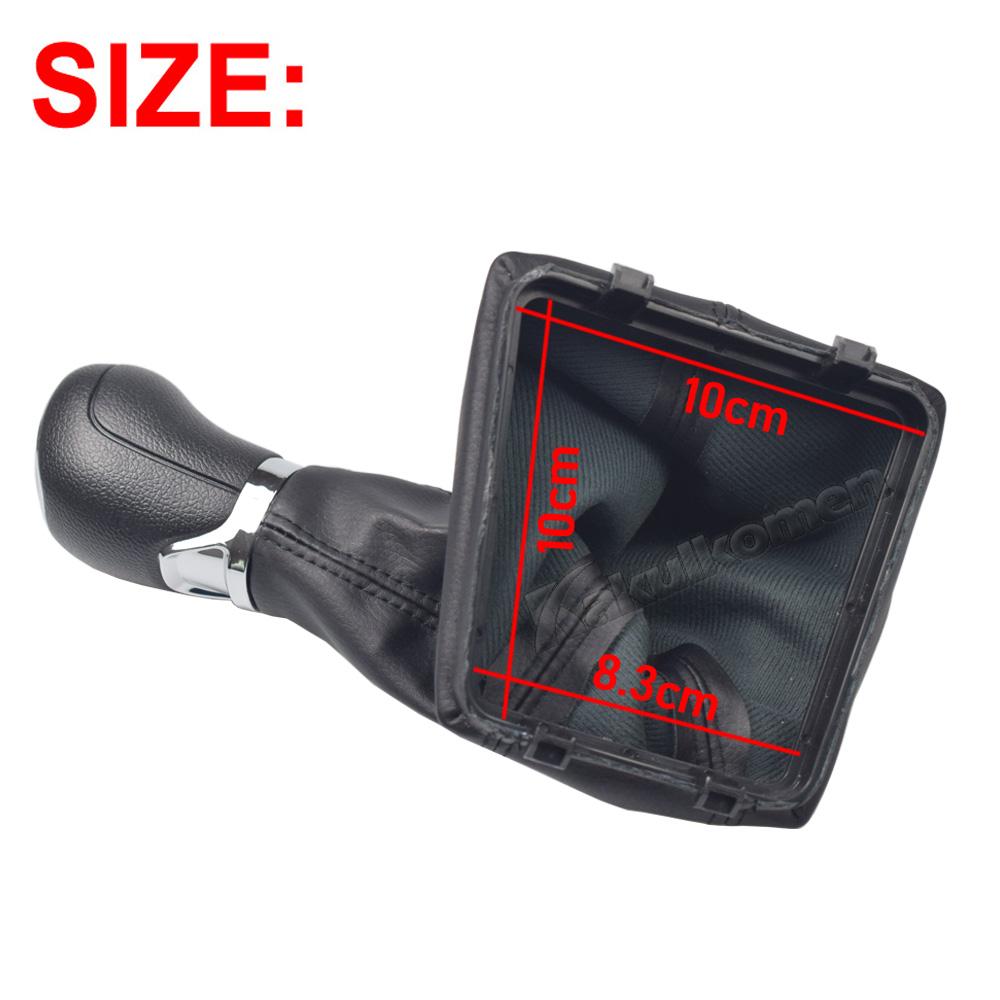 Car Accessories Manual 5/6 Speed Gear Shift Knob Gaiter Boot Cover For Skoda Octavia A5 A6 2004 2005 2006 2007 2008 2009 -