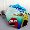 1PC Larva Island Season 4 Custom Name Automatic Open/Close, 8-Rib Durable Frame Compact Travel Umbrella for Men & Women D1222022
