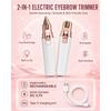 Eyebrow Trimmer Electric Eyebrow Trimmer for Women Face Sharp Rechargeable Eyebrow Razor for Women Trimmer Set Replacement Blade