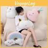 Unicorn Pumpkin Rainbow Pillow Plush Toy Back Cushion Bedroom Decoration Gift