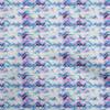 Cotton Flex Blue2 Fabric Abstract Zigzag Sewing Craft Projects Fabric Prints By Yard 40 Inch