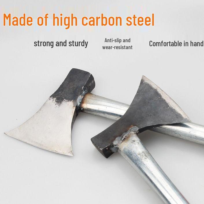 Топор для кемпинга из углеродистой стали: Универсальный инструмент для садоводства, выживания, пожаротушения и колки дров