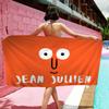 Арт J-Jean J-Jullien Микрофибровое пляжное полотенце Впитывающее Быстросохнущее Мягкое для йоги плавания курорта альпинизма