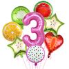 Fruit Aluminum Film Balloon Set Summer Cool Pool Party Decoration Children'S First Year Scene Arrangement Photo