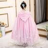 2021 foreign trade girls autumn and winter new Elsa cape Frozen baby out princess warm shawl cape
